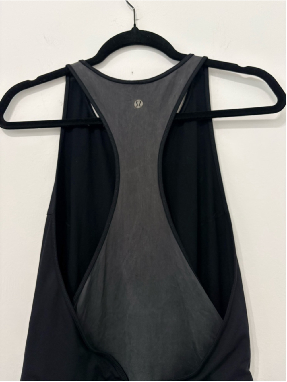 Lululemon Blissed Out Tank Dress Sz 2 Black Gray EUC - Picture 8 of 11